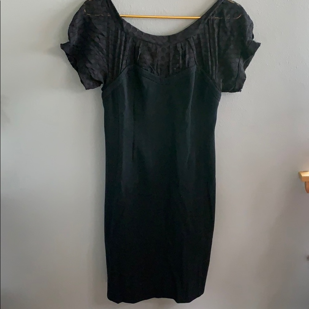 REBECCA TAYLOR Black 90% Cotton Dress